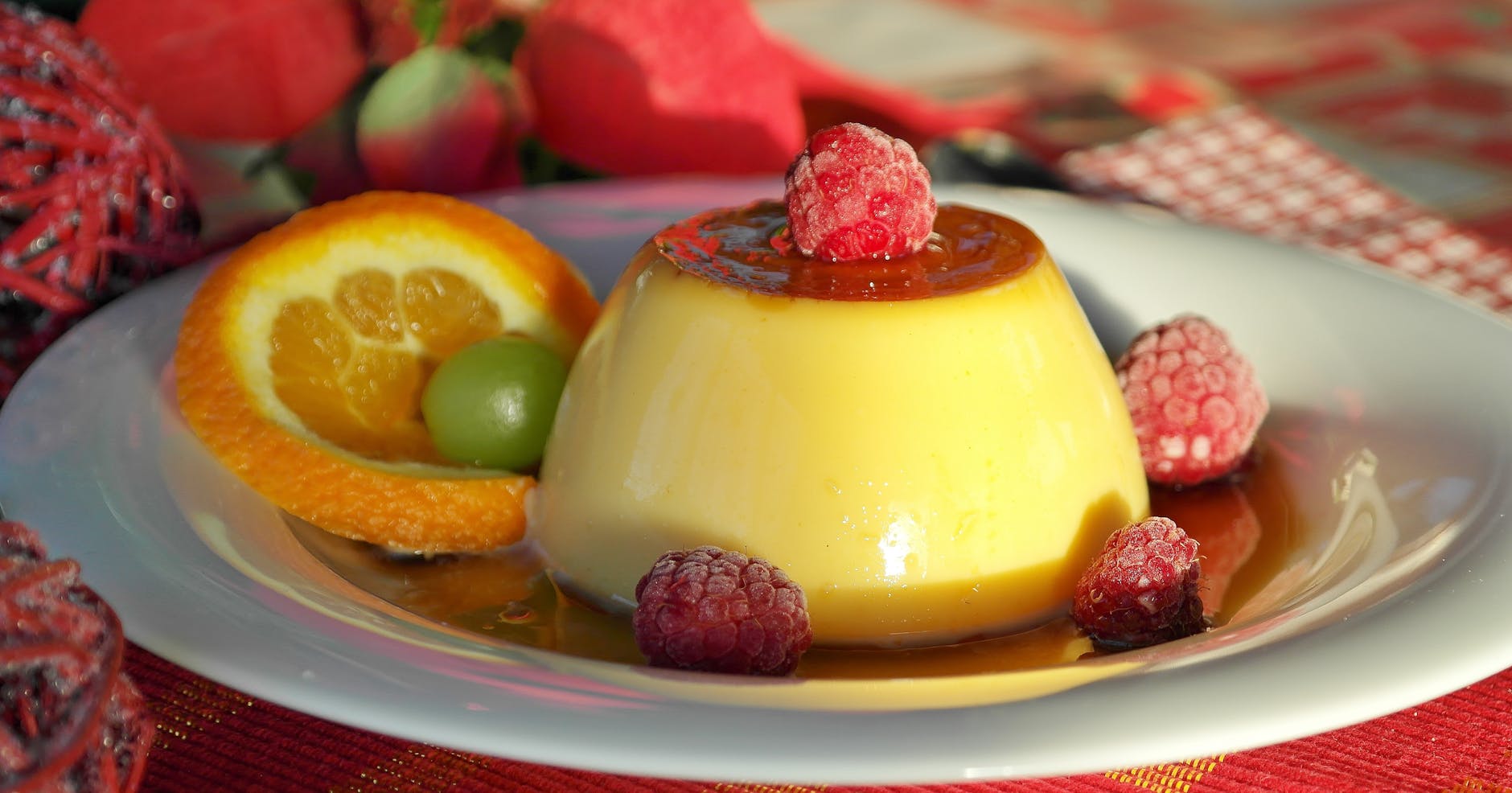 creme caramel dish