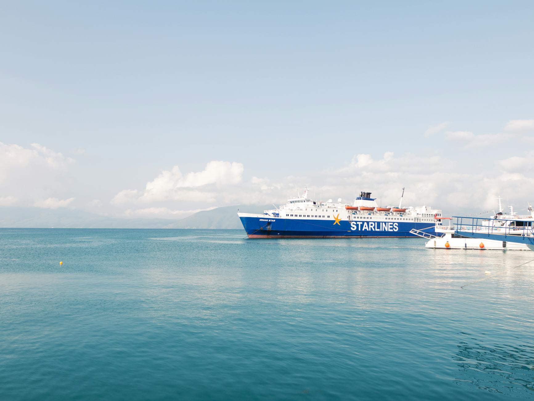 passenger craft on sea